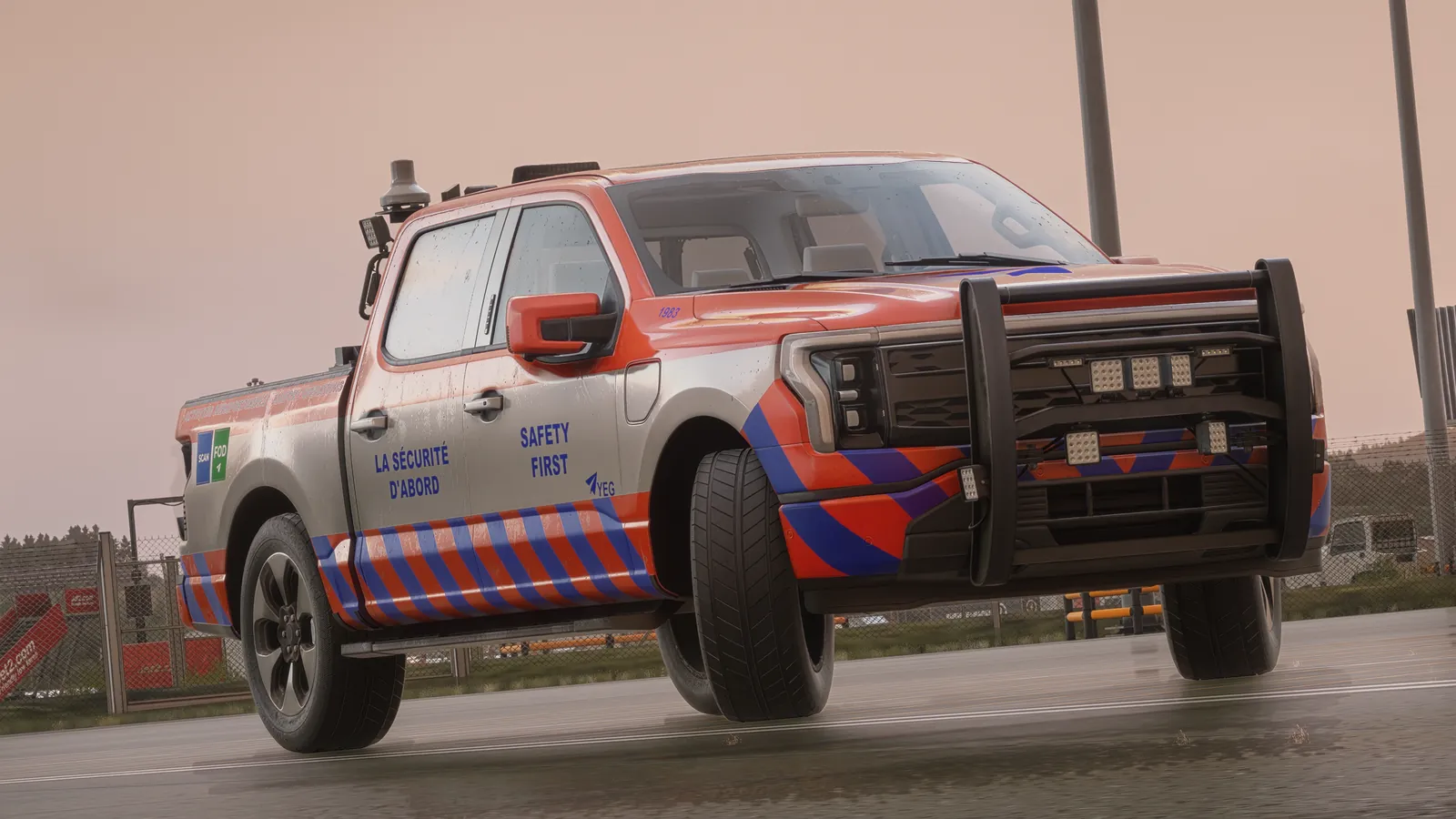 Operations pickup on the apron