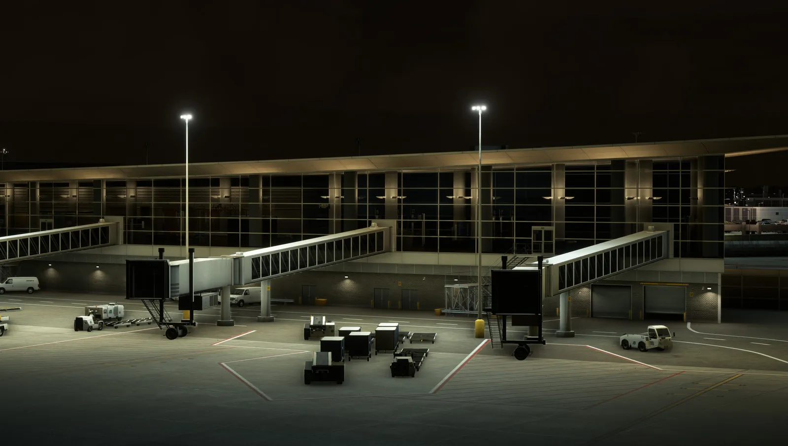 Gates at night